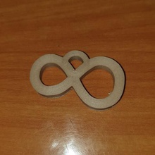 Schlüssel ring-unendlich Halskette Schmuck 3d print model - Mito3D