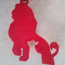 key ring king lion art 3d print model - Mito3D