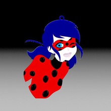 key ring ladybug various keychain porte-cl s coccinelle miraculous ladybug's adventures rings 3d print model - Mito3D