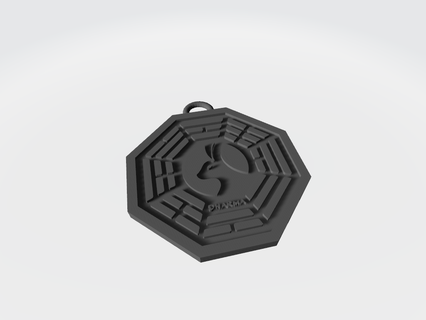 Schlüssel Ring verloren Dharma Initiative Spiegel tv Serie Show Schlüsselbund 3d print model - Mito3D