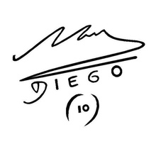 anneau de clé maradona signature divers diego football porte-clés l'entreprise ferme 3d print model - Mito3D