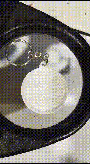Schlüssel Ring Botschaft Lithophan Kunst Schlüsselbund Lithografie Lithophania Lithophanie Geschenk Halter Unterstützung inspirierend motivierend Stimmung vibrieren Energie positiv Anhänger Halskette Band Juwel Daten Blatt 3d print model - Mito3D