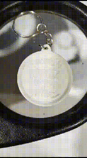 llave anillo mensaje litofano Arte llavero litografía litofania litofanía regalo soporte inspirador motivacional vibraciones vibra energía positivo 3d print model - Mito3D