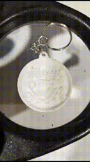 Schlüssel Ring Botschaft Lithophan Kunst Schlüsselbund Lithografie Lithophania Lithophanie Geschenk Halter Unterstützung inspirierend motivierend Stimmung vibrieren Energie positiv Anhänger Halskette Band Juwel Daten Blatt 3d print model - Mito3D