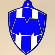 anel chave do monterrey futebol a arte mx league de chaveiro 3d print model - Mito3D