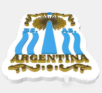 chiave squillare obelisco buenos arie argentina bs portachiavi logo 3d print model - Mito3D