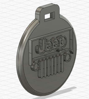 key ring pendant jeep 1 ornament 3d print model - Mito3D