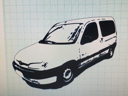 clé bague peugeot partenaire Citroën Berlingo vieux Nouveau ligne 3d print model - Mito3D