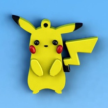 porte-clés pikachu art trousseau de clés porte-cl s d'impression 3d print model - Mito3D