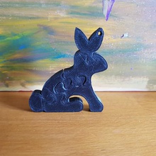 llavero conejo rompecabezas anillo de claves varios la joyería art compartir decoración el día las madres creación pla color regalo relajación original pascua los huevos 3d print model - Mito3D