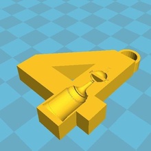 Schlüssel-ring von river plate 4 copa Spiel Befreier anmutig 3d print model - Mito3D