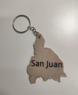 chave anel san Juan 3d print model - Mito3D