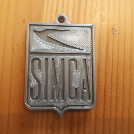 anahtar yüzük Simca logo gadget Talbot Chrysler peugeot Oto araba youngtimer 1000 1200 ralli 3D print model - Mito3D