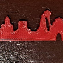anahtar yüzük ufuk çizgisi rahim ağzı gadget Sevilla anahtarlık Zincir anıtlar turizm ispanya Yardım pemore 3d print model - Mito3D