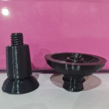 key ring threaded cup nozzle bong shisha bowl punch thread 3d print model - Mito3D