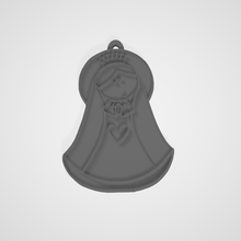 llave anillo Virgen bautismo comunión 3d print model - Mito3D