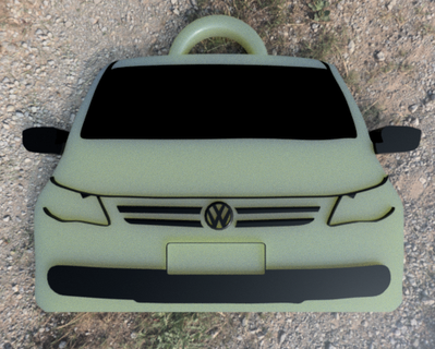 chave anel Volkswagen gol tendência chaveiro objetivo trem carros raça 3d print model - Mito3D