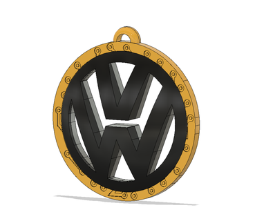 key ring volkswagen vw bug camper clasic keychain 3d print model - Mito3D