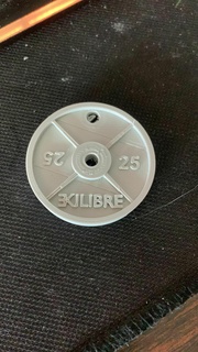 key ring weight disc 3d print model - Mito3D