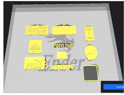 key rings brands Art keychain companies 3d print model - Mito3D