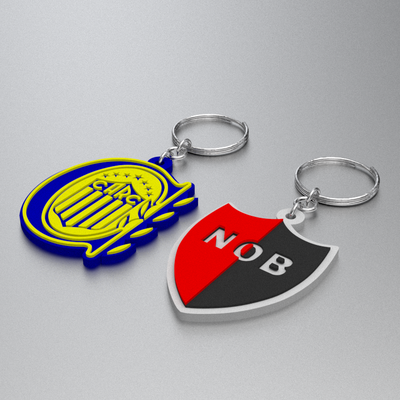 clé anneaux central newells nob argentin football bijoux porte clés argentine bouclier boucliers cadeau souvenir balle classique superclassique scélérat lépreux 3d print model - Mito3D