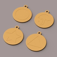 key rings honeycomb game - squid art ring keychain series netflix korean symbols 3d print model - Mito3D