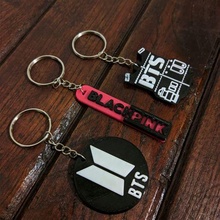 key rings pop bands fashion ring chain 3d toy bts black pink kpop rock accessory 3d print model - Mito3D