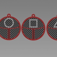 chave argolas Lula jogos moda mascarar Bruxas netfilx mordomo servo garçom fantasias anel 3d print model - Mito3D