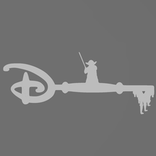 anahtar star savaşlar nota anahtarı Yoda Disney 3d print model - Mito3D