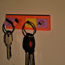 key support home keys hanger laces 3d print model - Mito3D