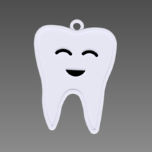 clave del diente art anillo de claves llavero odonto dentista la odontología 3d print model - Mito3D