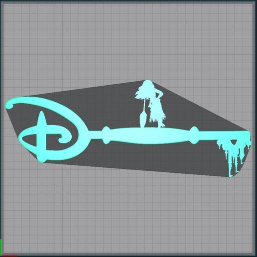 clé vaiana - clef clés disney la maison de moana 3D print model - Mito3D