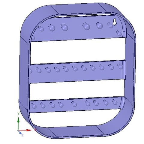 chiave di supporto a parete governante reale stampa 3d casa il dessert laboratorio zucchero metallo subdivisionready chrome prodotti per la le posate strumento famiglia fessurati turner molle utensile dispositivo fissaggio utensili da cucina strumenti manutenzione montaggio auto-chiavi garage ingresso-sala officina 3D print model - Mito3D