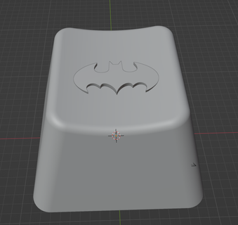 tastiera chiave Batman logo computer giocatore giochi 3d print model - Mito3D