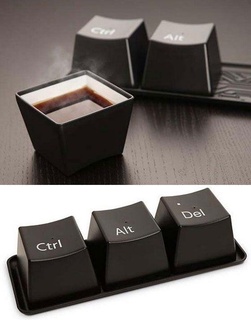 tastiera tè tazze casa caffè Sushi Popcorn pc computer design 3d print model - Mito3D