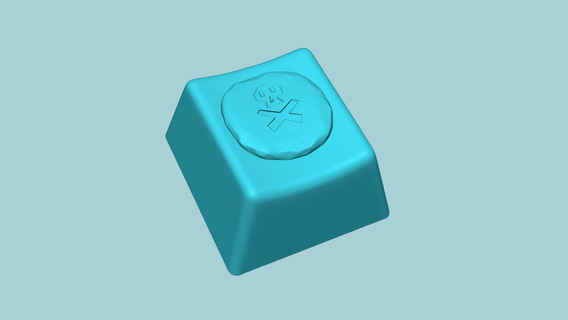 keycap - runescape death rune decorative keycaps key cap creative decoration funny keyboard resin cool law game 3d print model - Mito3D