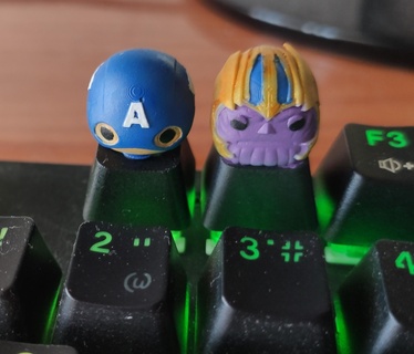 tecla funkos Capitán America tanos maravilla funko capitán teclado 3d print model - Mito3D