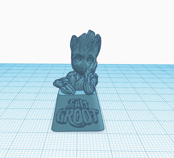 tecla groot keycaps galáxia 3d print model - Mito3D