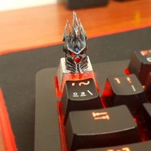 keycap helmet king examine warcraft game 3d print model - Mito3D