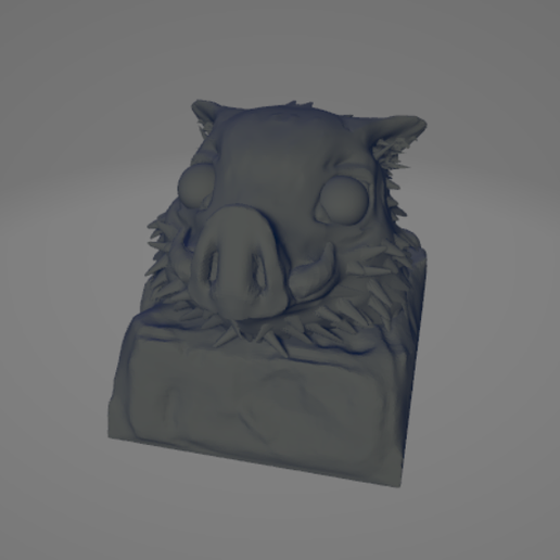 tecla inosuke demonio asesino Arte teclas tanjiro cerdo demonios 3D print model - Mito3D