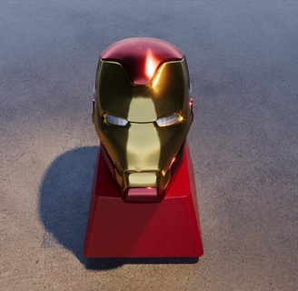 keycap iron man avenger hero 3d print model - Mito3D