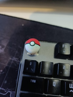 tecla pokebola chave Pokémon pok seg Pikachu computador teclado pokebolas chaves keycaps Super bola ultraball personalizadas personalizado Bola principal 3d print model - Mito3D