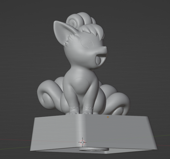 tecla pokemon vulpix teclas 3d print model - Mito3D