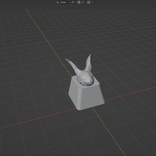 keycap rabbit's head gadget keyboard rabbit 3d print model - Mito3D