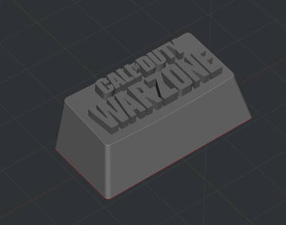 keycap warzone key war zone cod call duty 3d print model - Mito3D