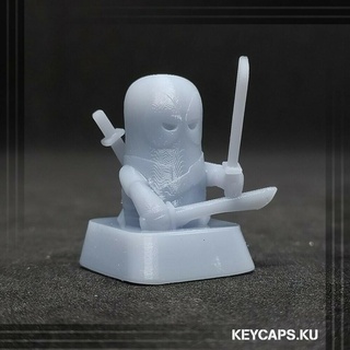 keycaps custom deadpool chibi keyboard computer game jason fredy figure toys 3d print model - Mito3D