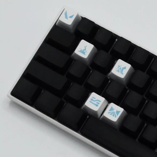 keycaps néon vaillant Jeu Jeux vidéo clés claviers clavier 3d print model - Mito3D