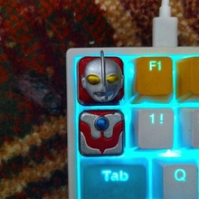 keycaps Ultraman gadget tecla teclado 3d print model - Mito3D