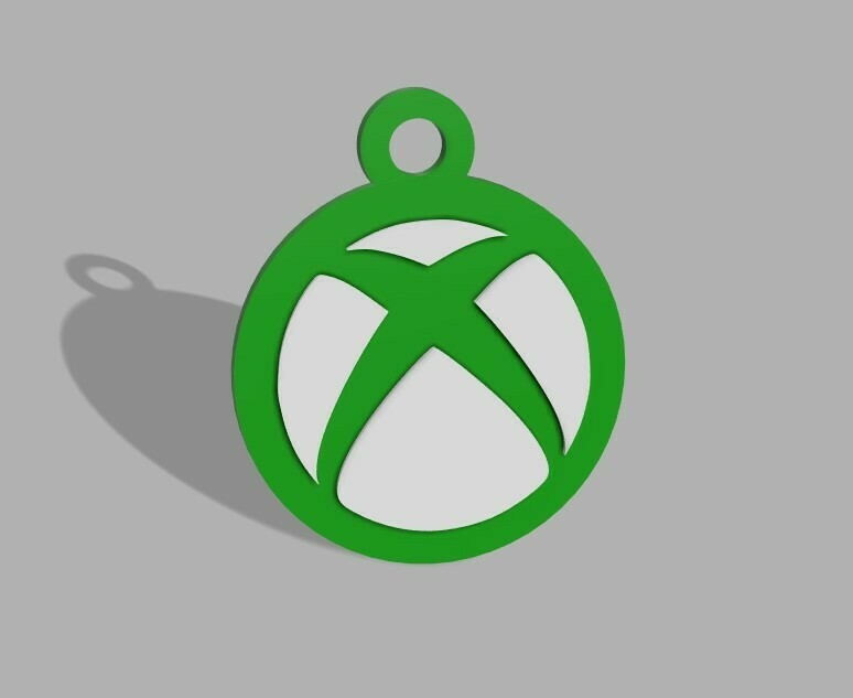 keychain xbox 3dprinting Xbox jeu xboxlogo porte clés personnalisé vie joueur style portachiavi console 3D print model - Mito3D