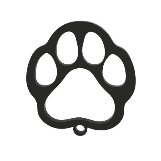 keychain fashion dog cat animal paw 3D print model - Mito3D